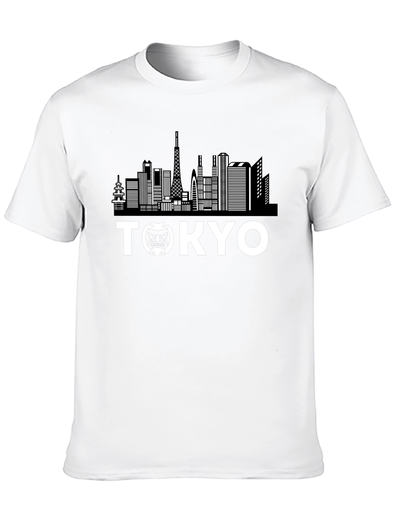 Tokyo Skyline Graphic T-Shirt - Black