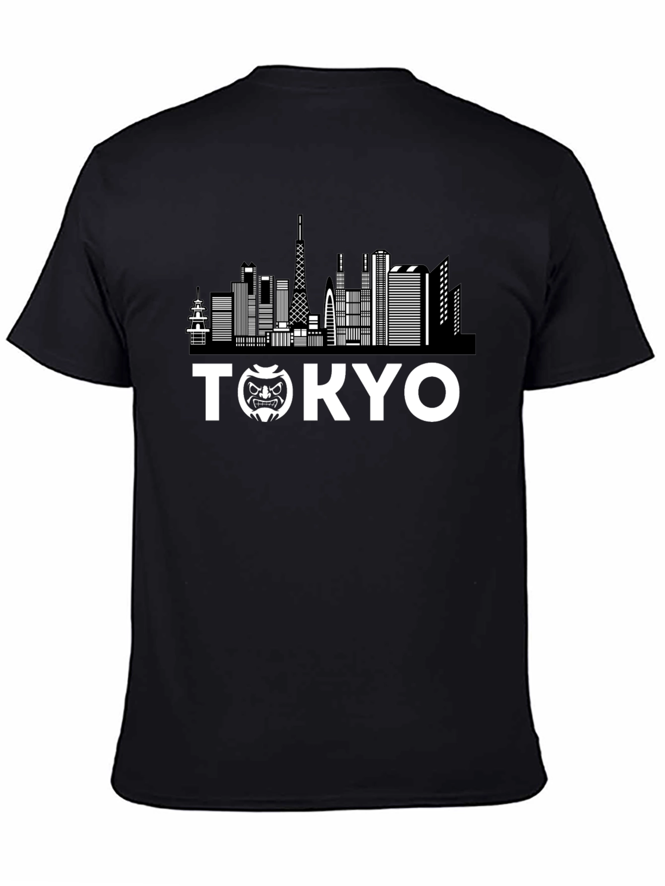 Tokyo Skyline Graphic T-Shirt - Black