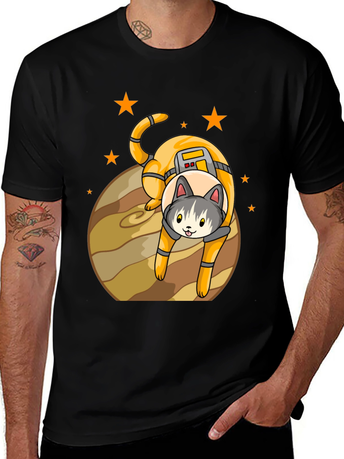 Astronaut Cat T-Shirt - Space Adventure Tee