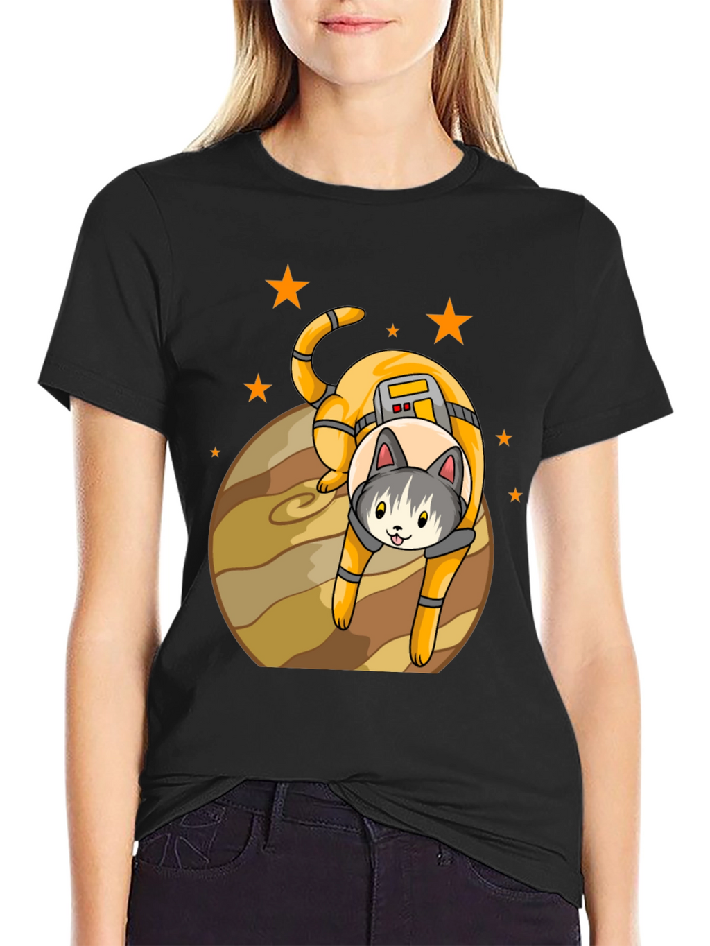 Astronaut Cat T-Shirt - Space Adventure Tee