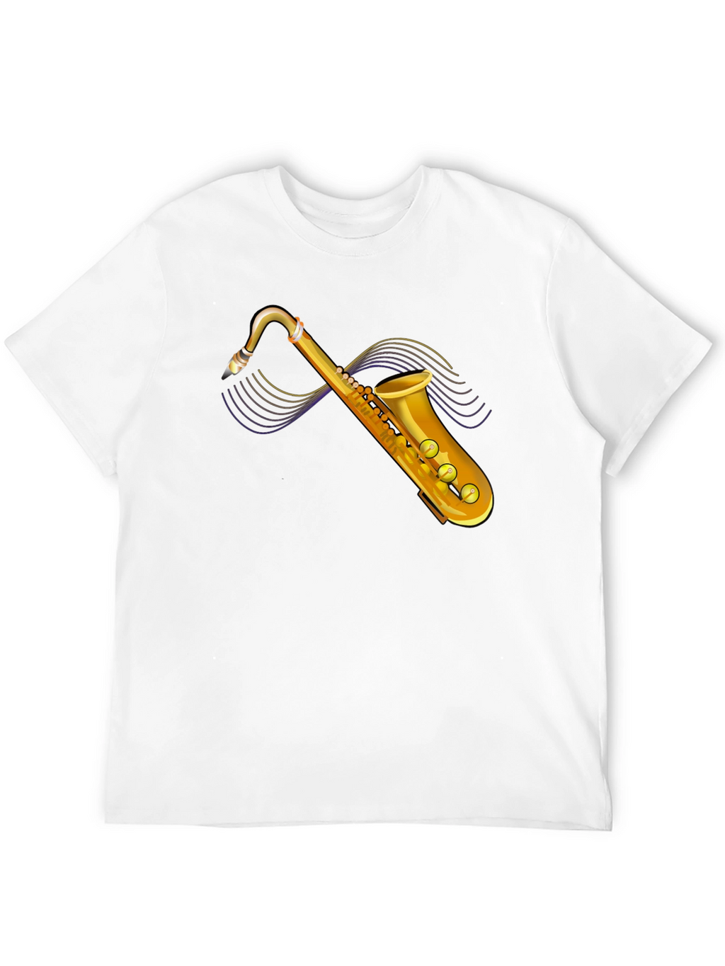 Saxophone Graphic Tee - Stylish Music Lovers T-Shirt