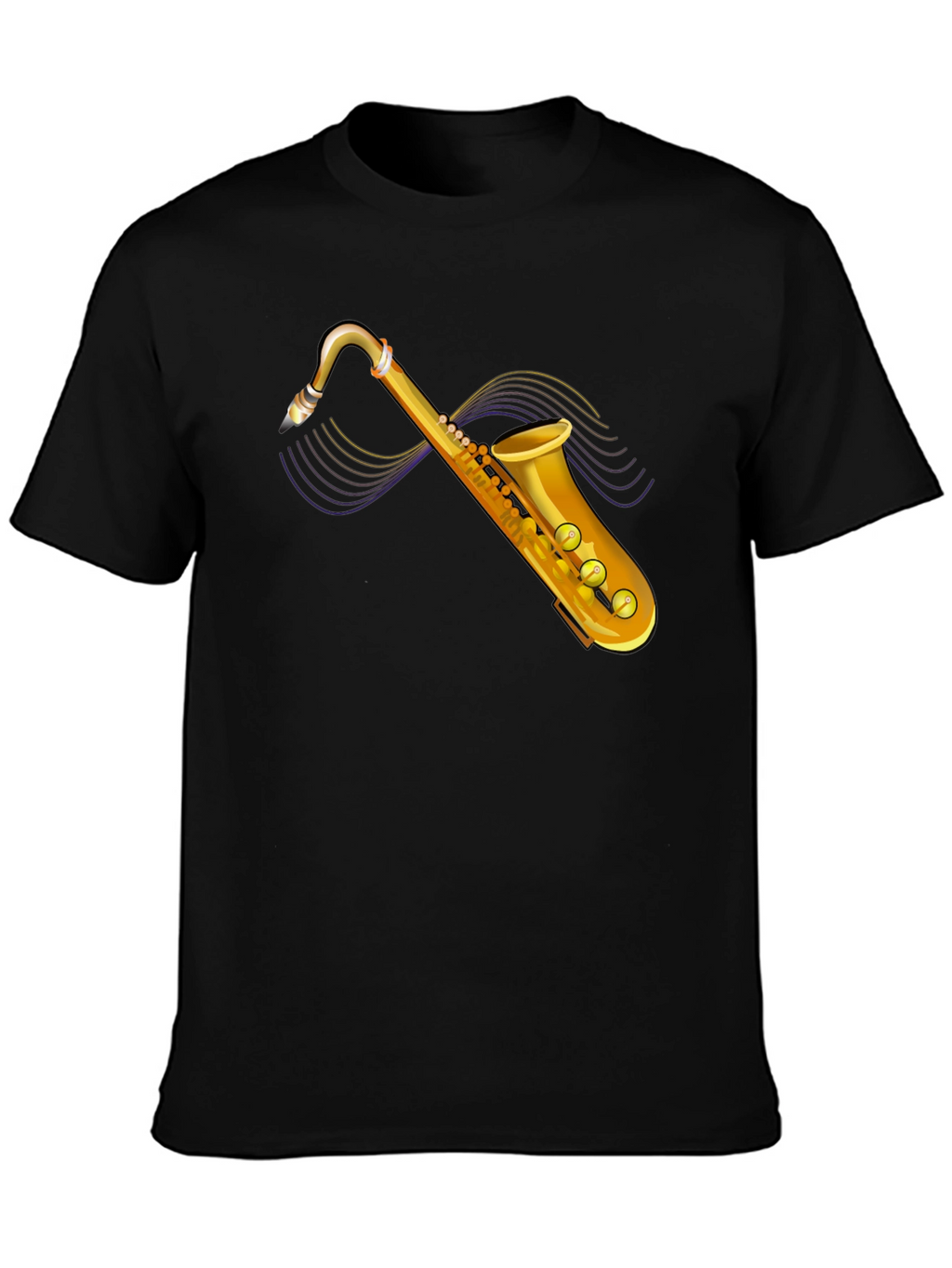 Saxophone Graphic Tee - Stylish Music Lovers T-Shirt