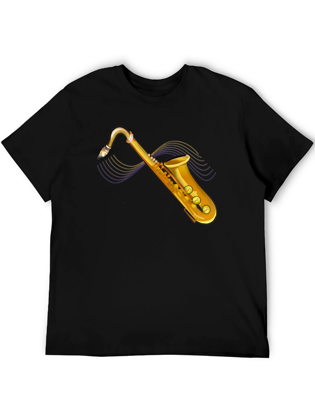 Saxophone Graphic Tee - Stylish Music Lovers T-Shirt