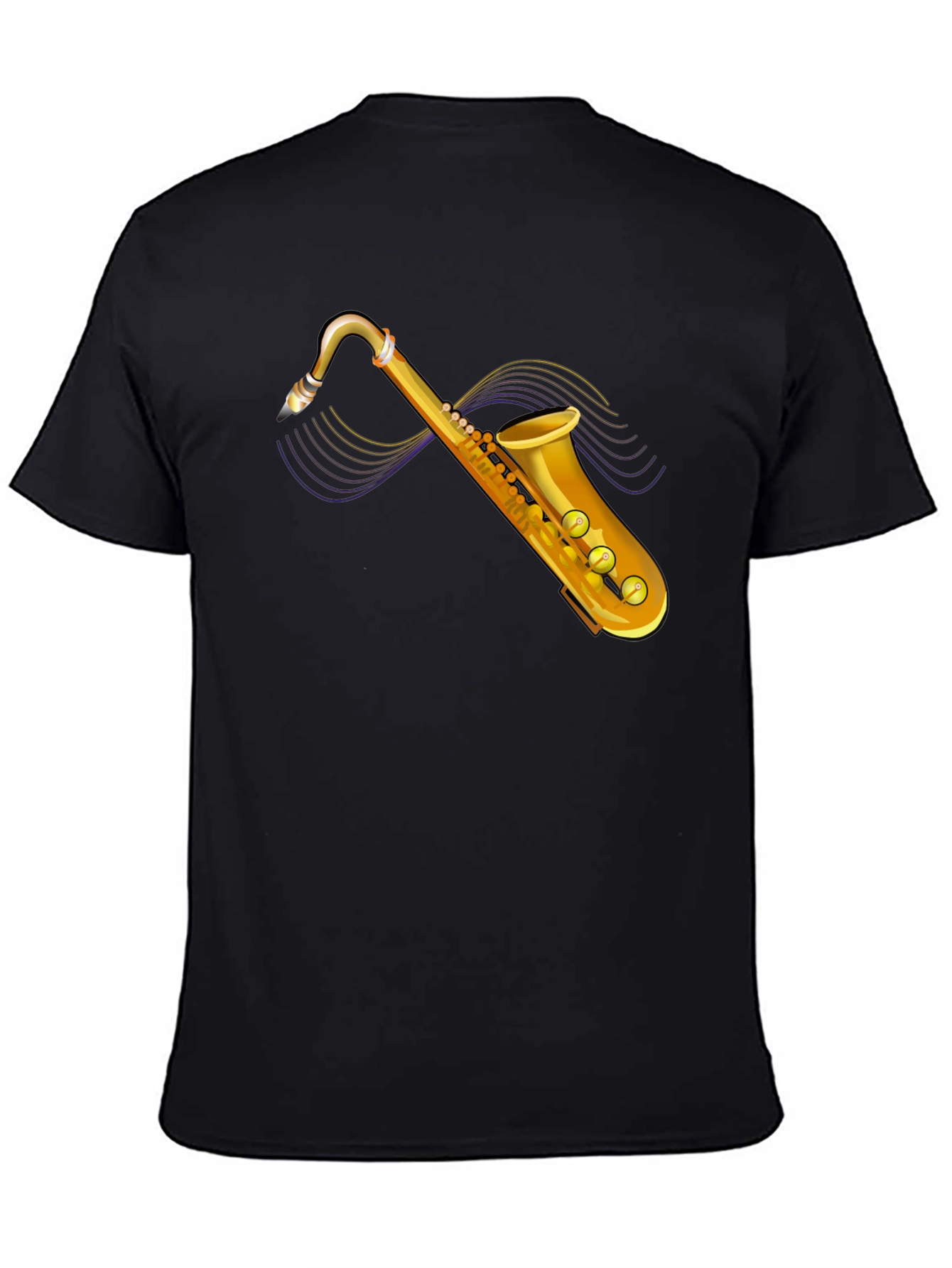 Saxophone Graphic Tee - Stylish Music Lovers T-Shirt