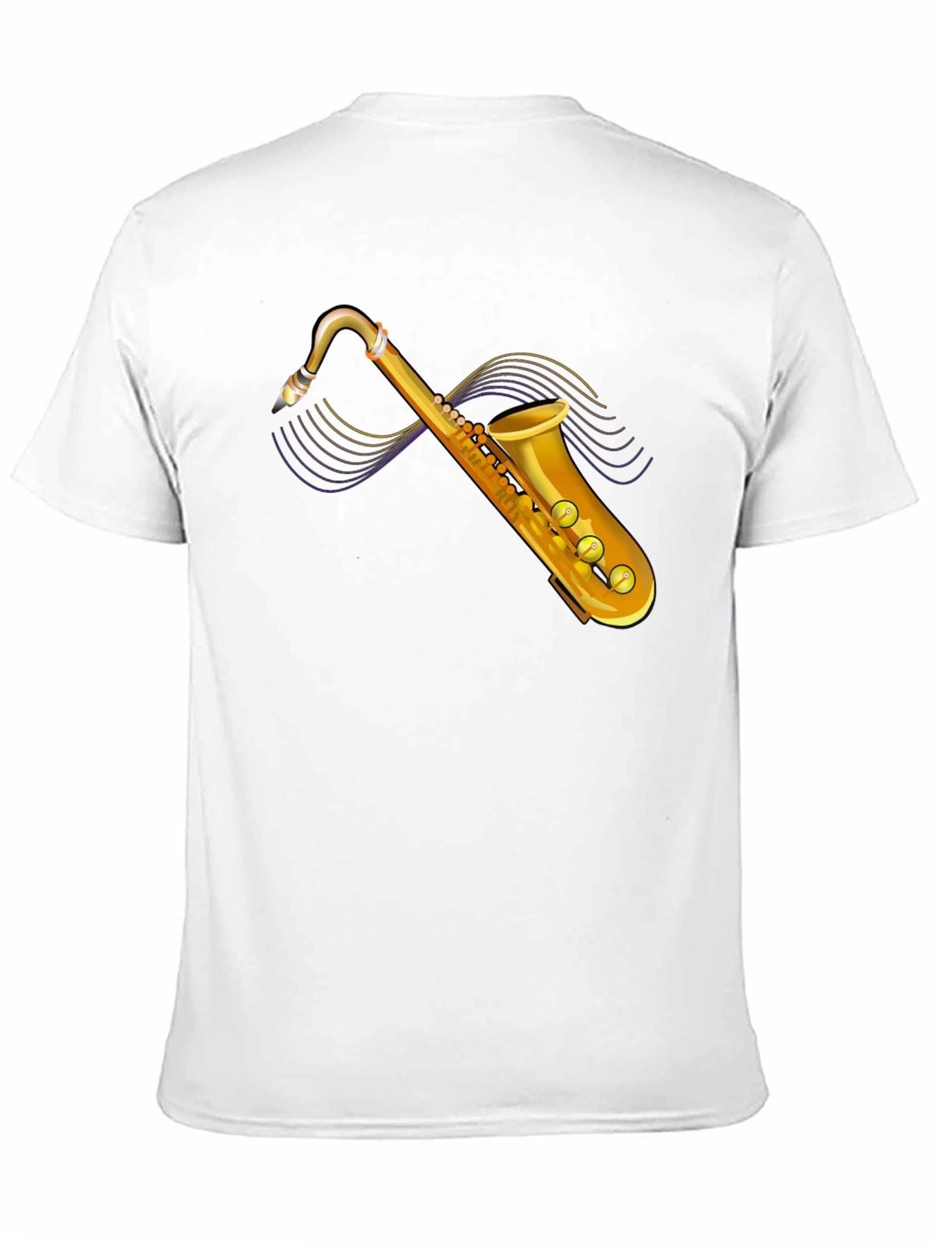 Saxophone Graphic Tee - Stylish Music Lovers T-Shirt