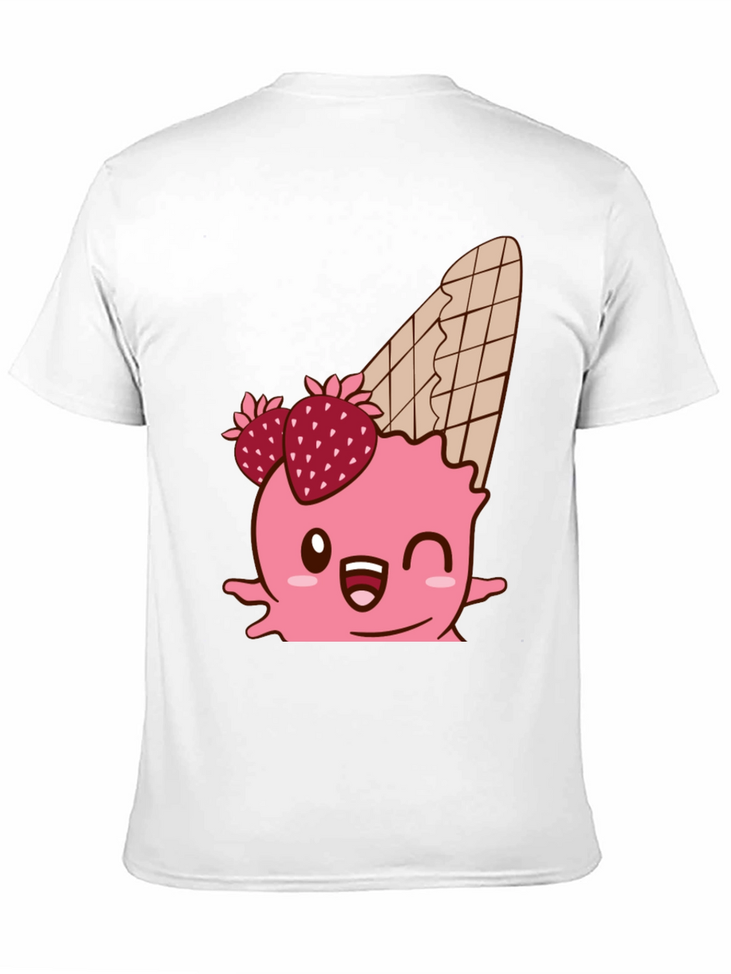 Kawaii Ice Cream Cone Graphic T-Shirt