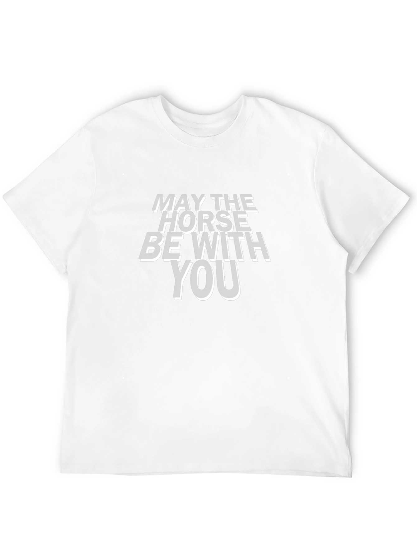 May the Horse Be With You Black T-Shirt