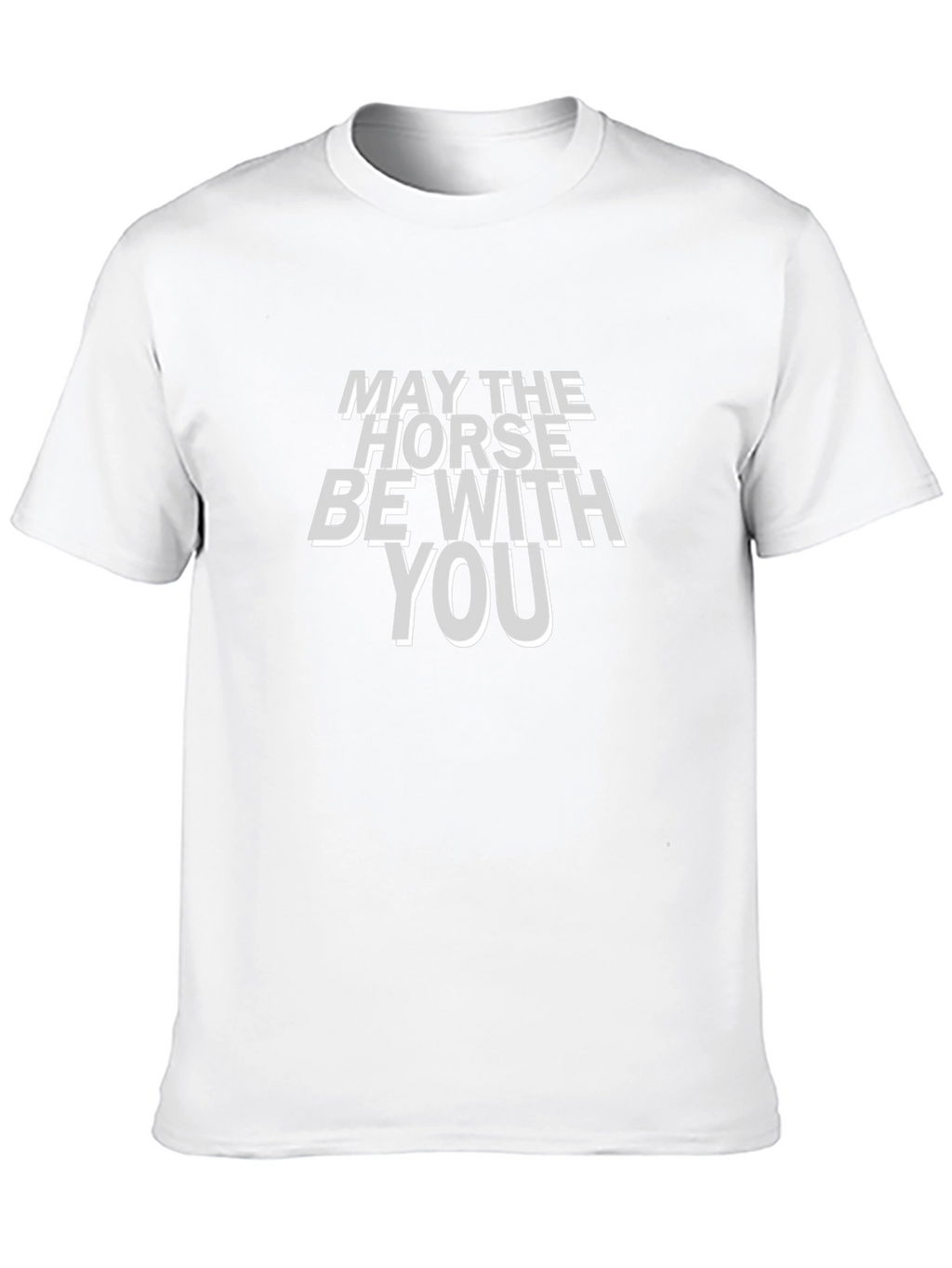 May the Horse Be With You Black T-Shirt
