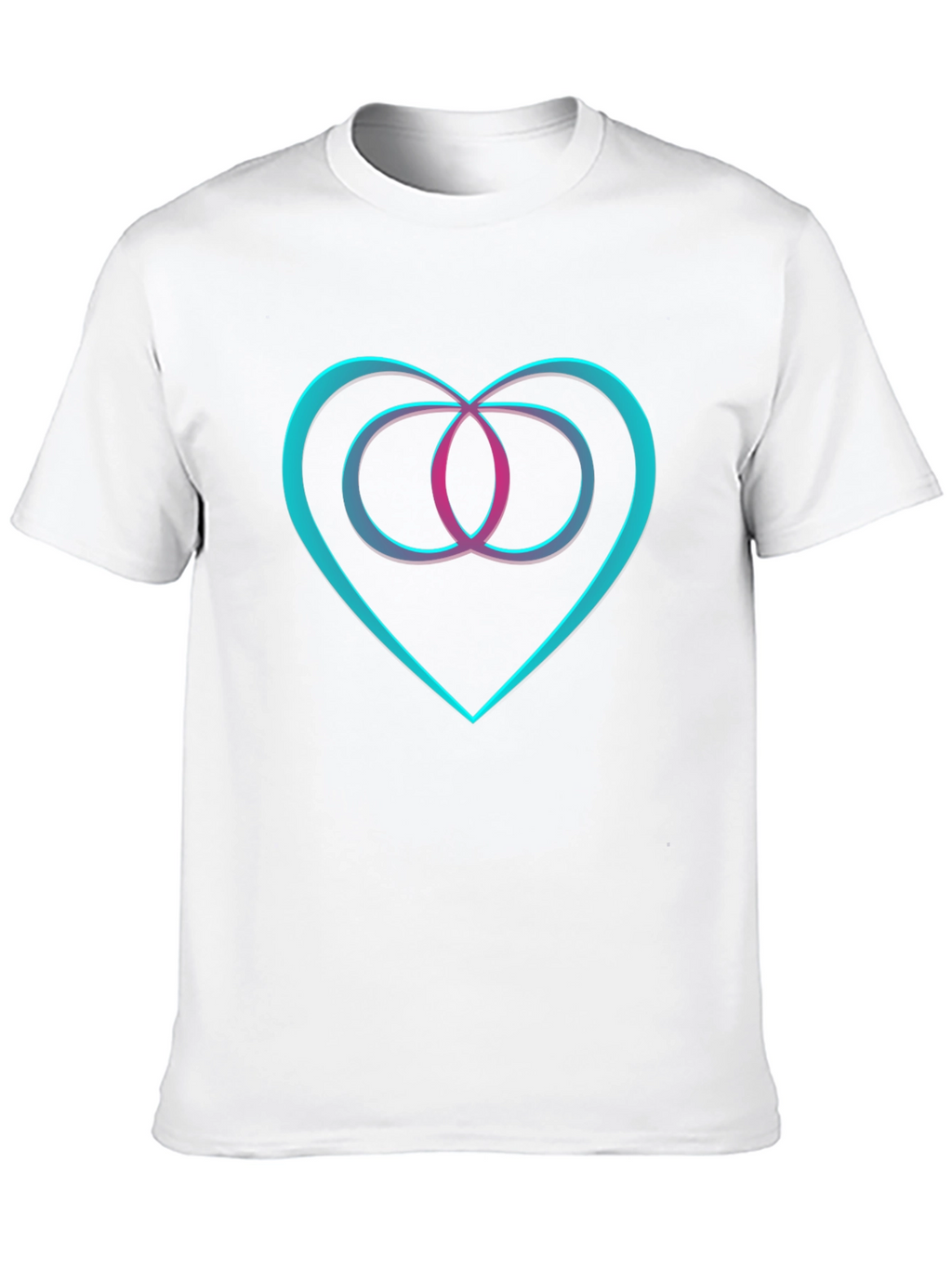 Heart & Infinity Symbol Graphic Black T-Shirt