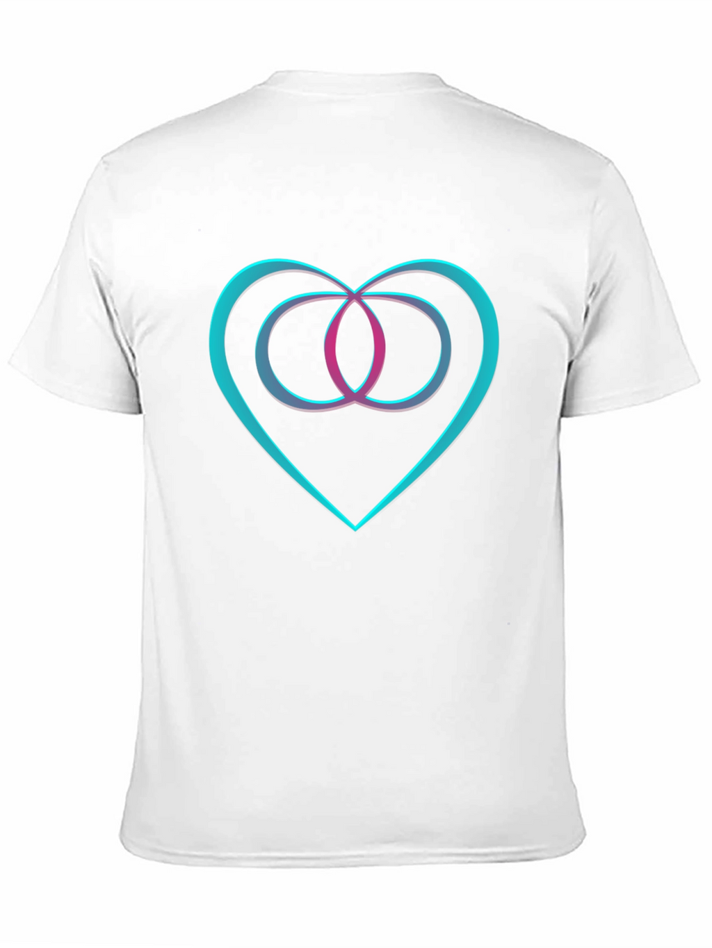 Heart & Infinity Symbol Graphic Black T-Shirt