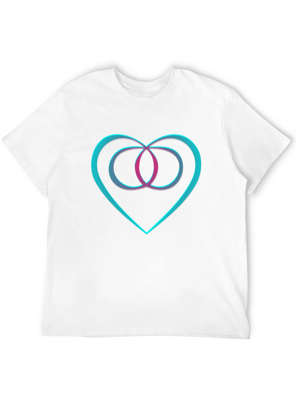 Heart & Infinity Symbol Graphic Black T-Shirt
