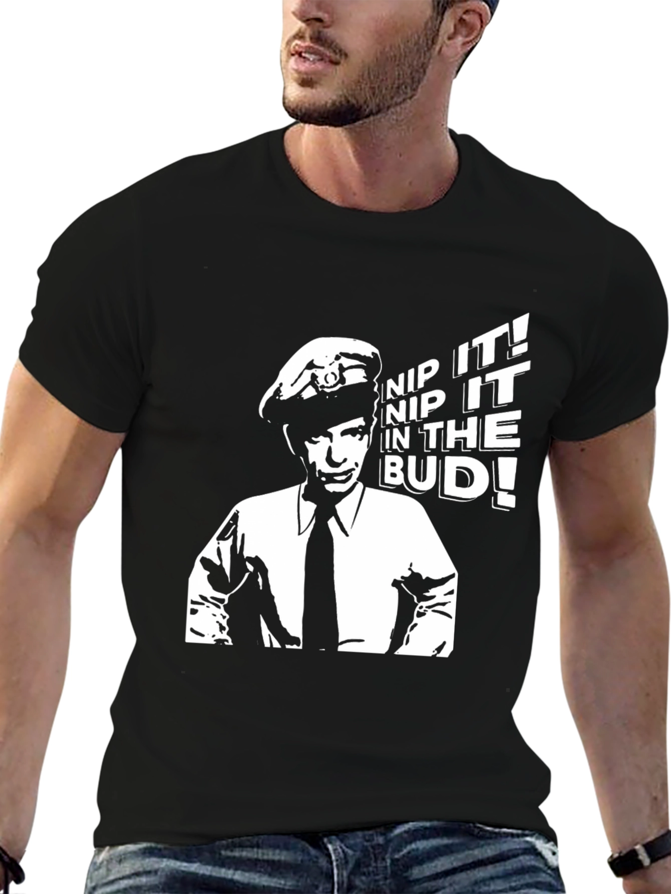 Nip It In The Bud! T-Shirt - Black