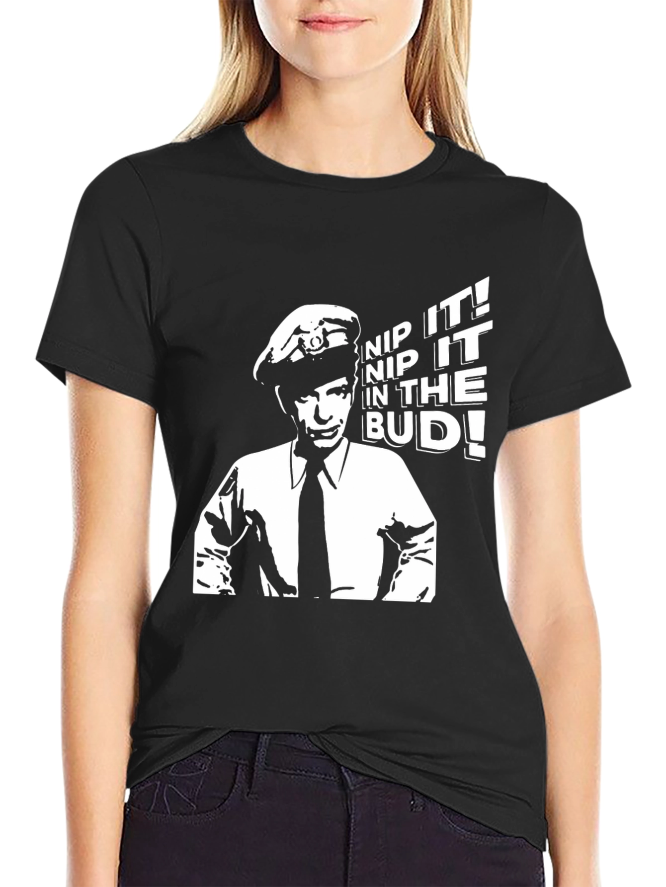Nip It In The Bud! T-Shirt - Black