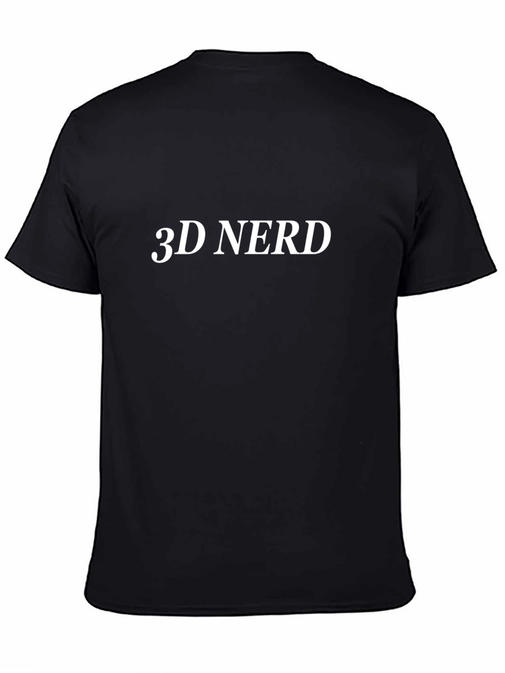 3D Nerd Black Graphic Tee