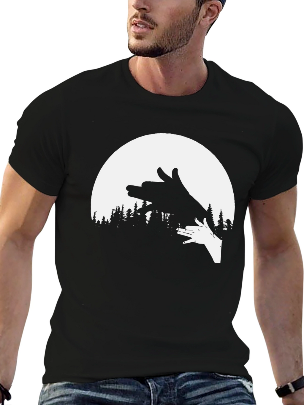 Shadow Puppet Tee - Nature Silhouette T-Shirt