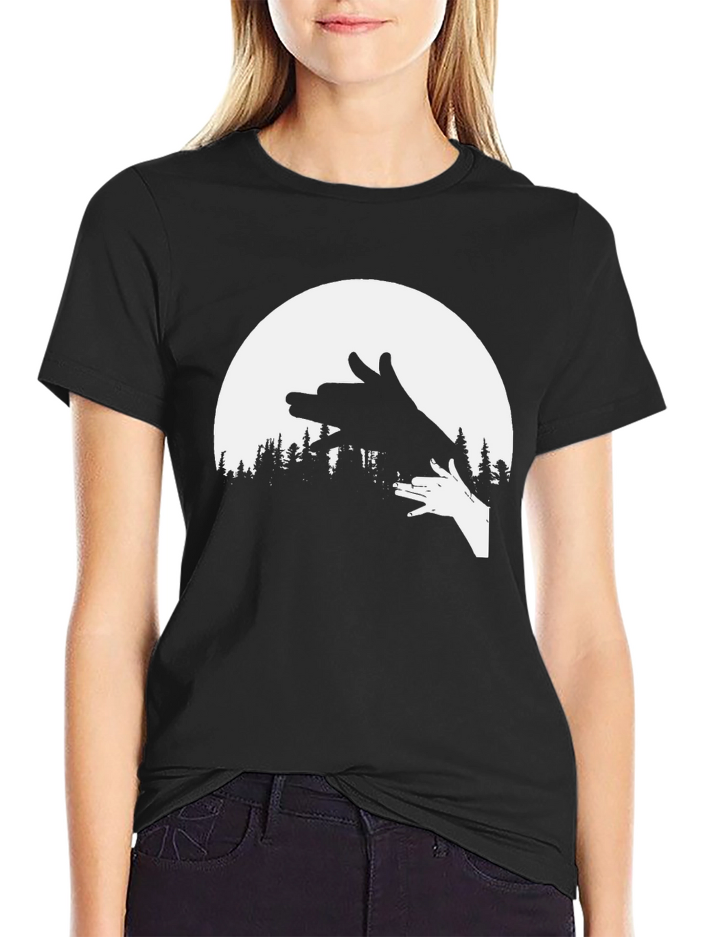 Shadow Puppet Tee - Nature Silhouette T-Shirt