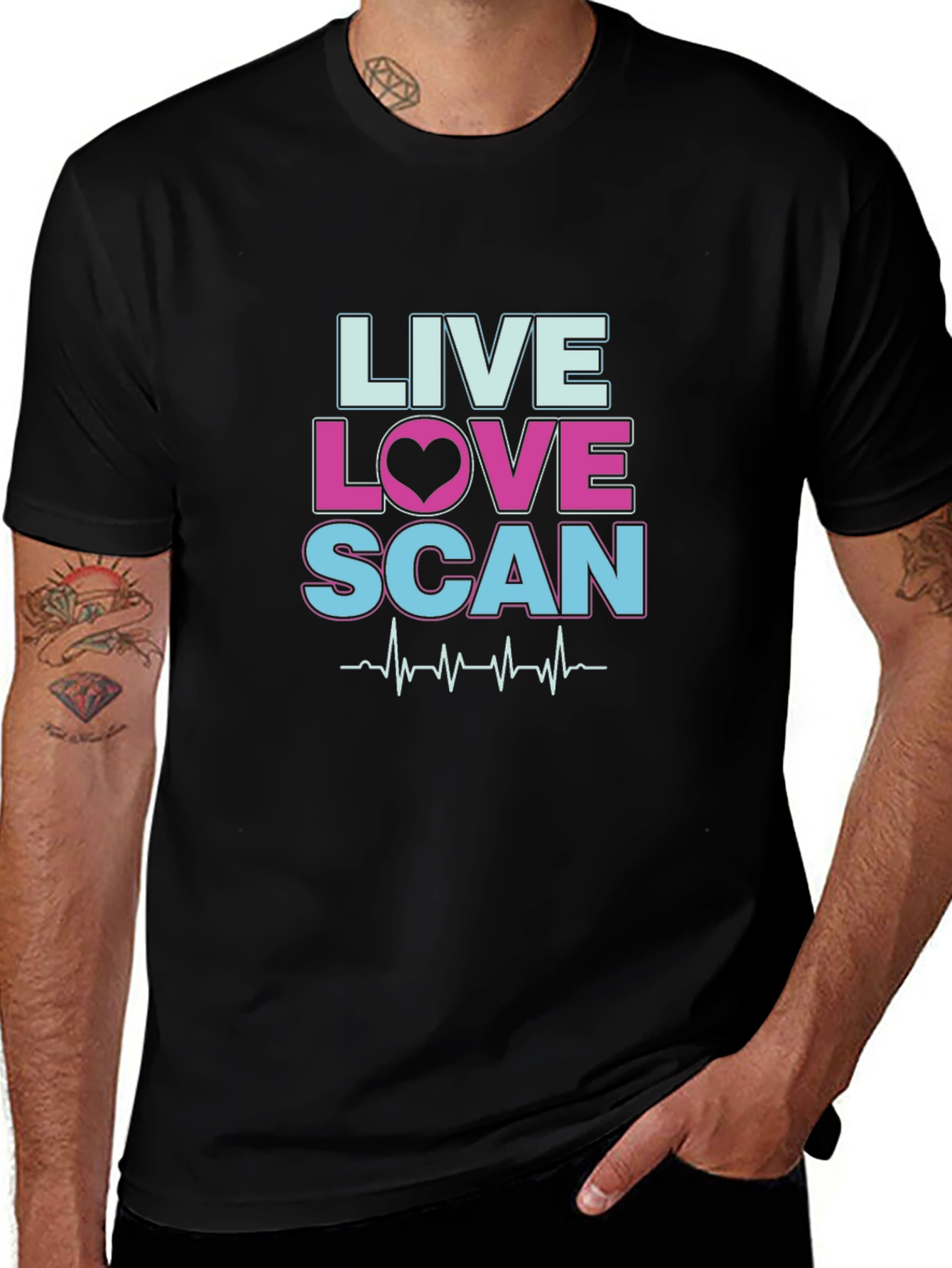 Live Love Scan T-Shirt - Medical Imaging Tee