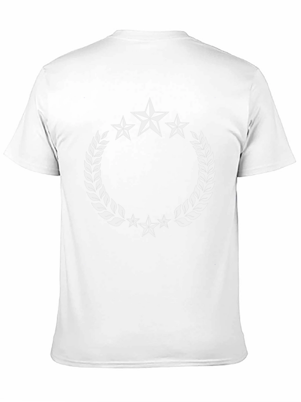 Star Laurel Wreath Black T-Shirt