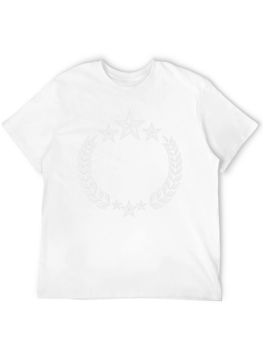 Star Laurel Wreath Black T-Shirt