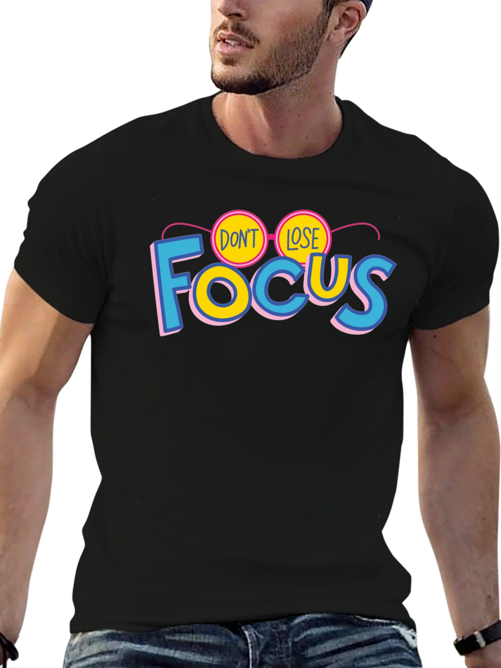 Dont Lose Focus Graphic T-Shirt - Stylish Cotton Tee