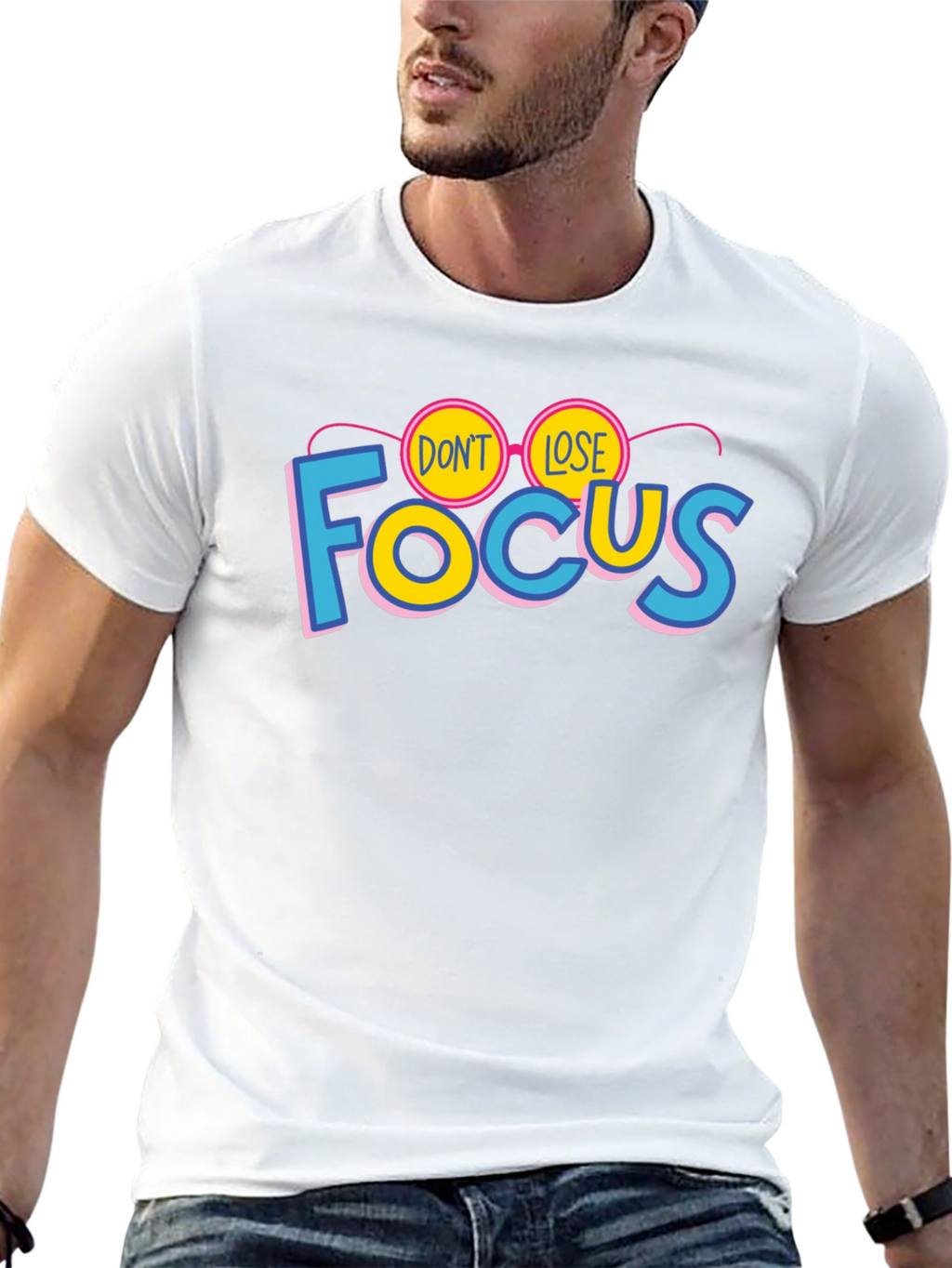 Dont Lose Focus Graphic T-Shirt - Stylish Cotton Tee