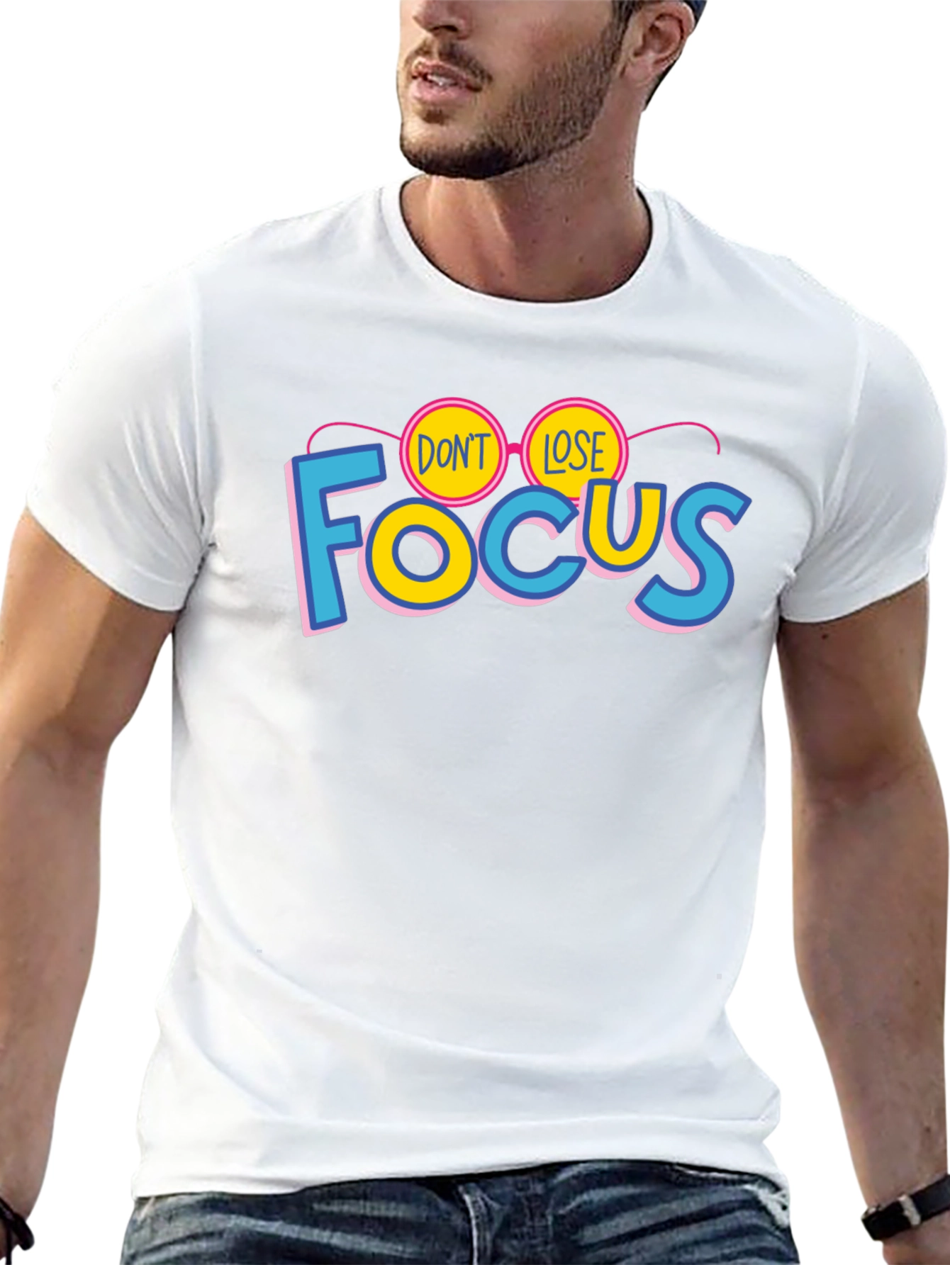 Dont Lose Focus Graphic T-Shirt - Stylish Cotton Tee