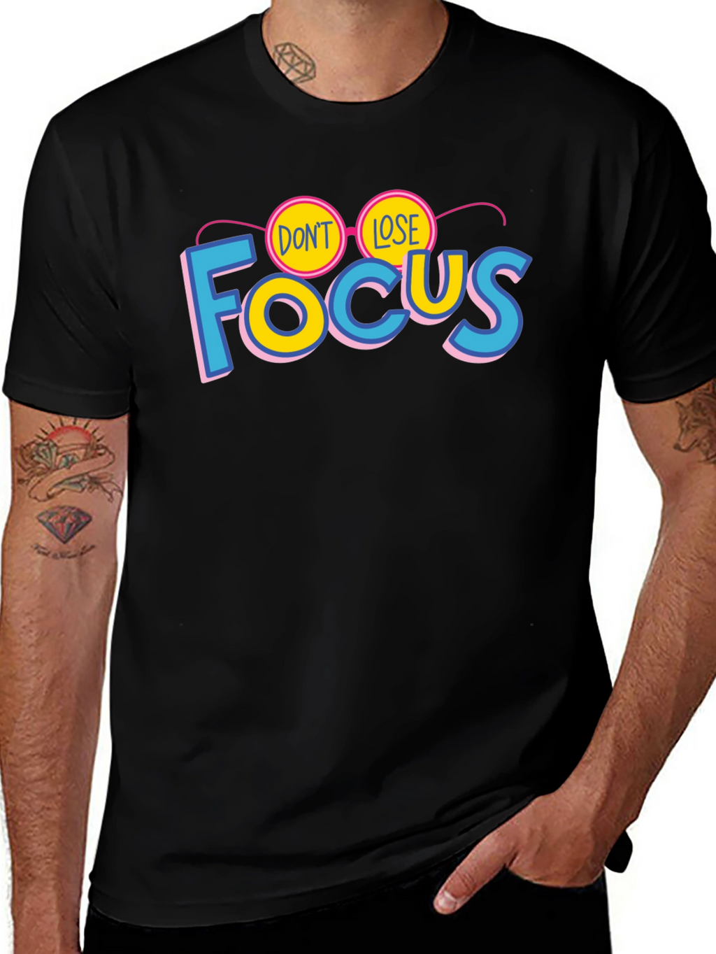 Dont Lose Focus Graphic T-Shirt - Stylish Cotton Tee