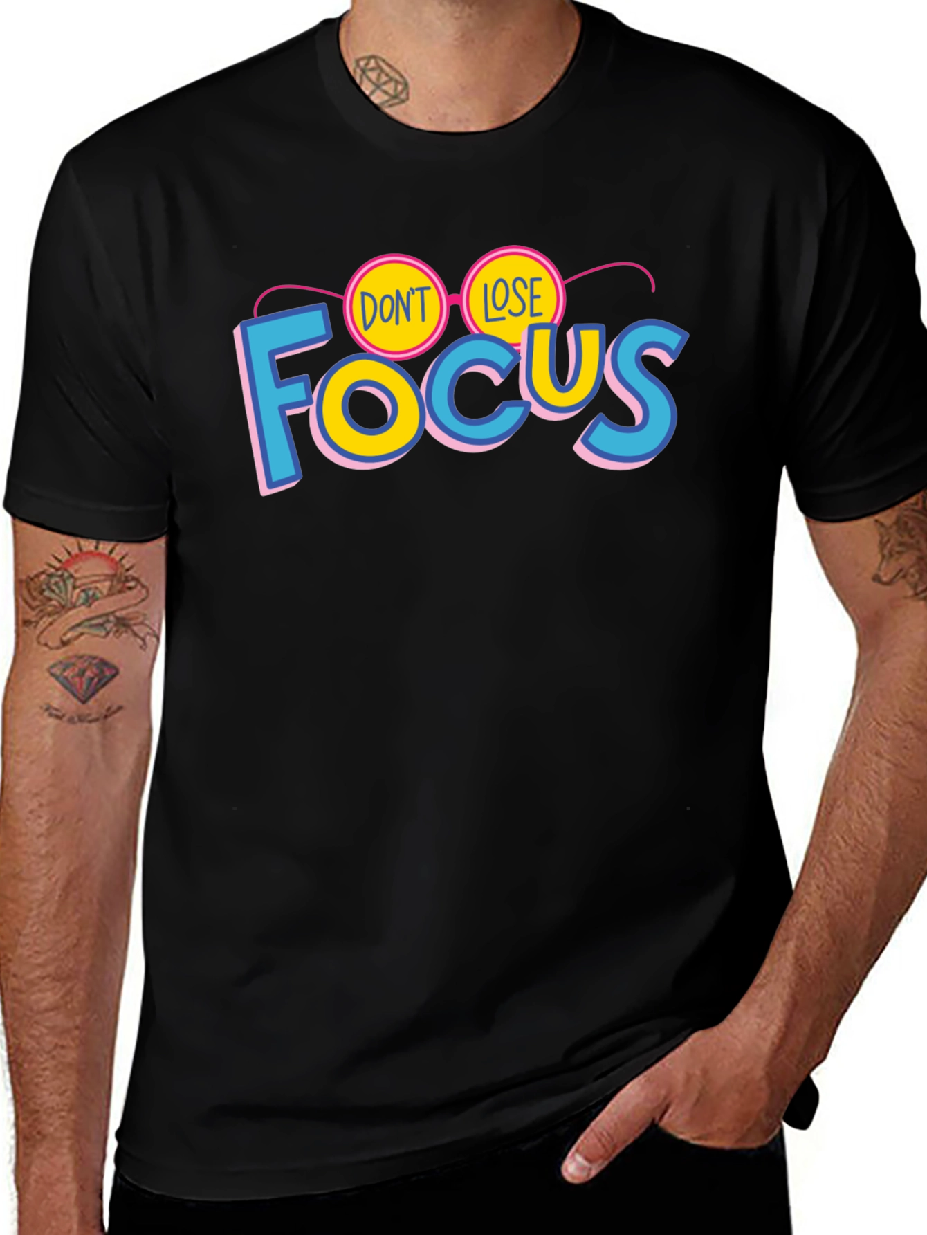Dont Lose Focus Graphic T-Shirt - Stylish Cotton Tee