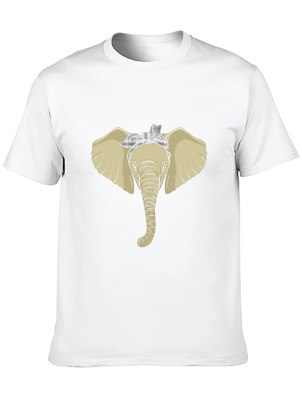Elephant Head Bandana Graphic Tee - Black
