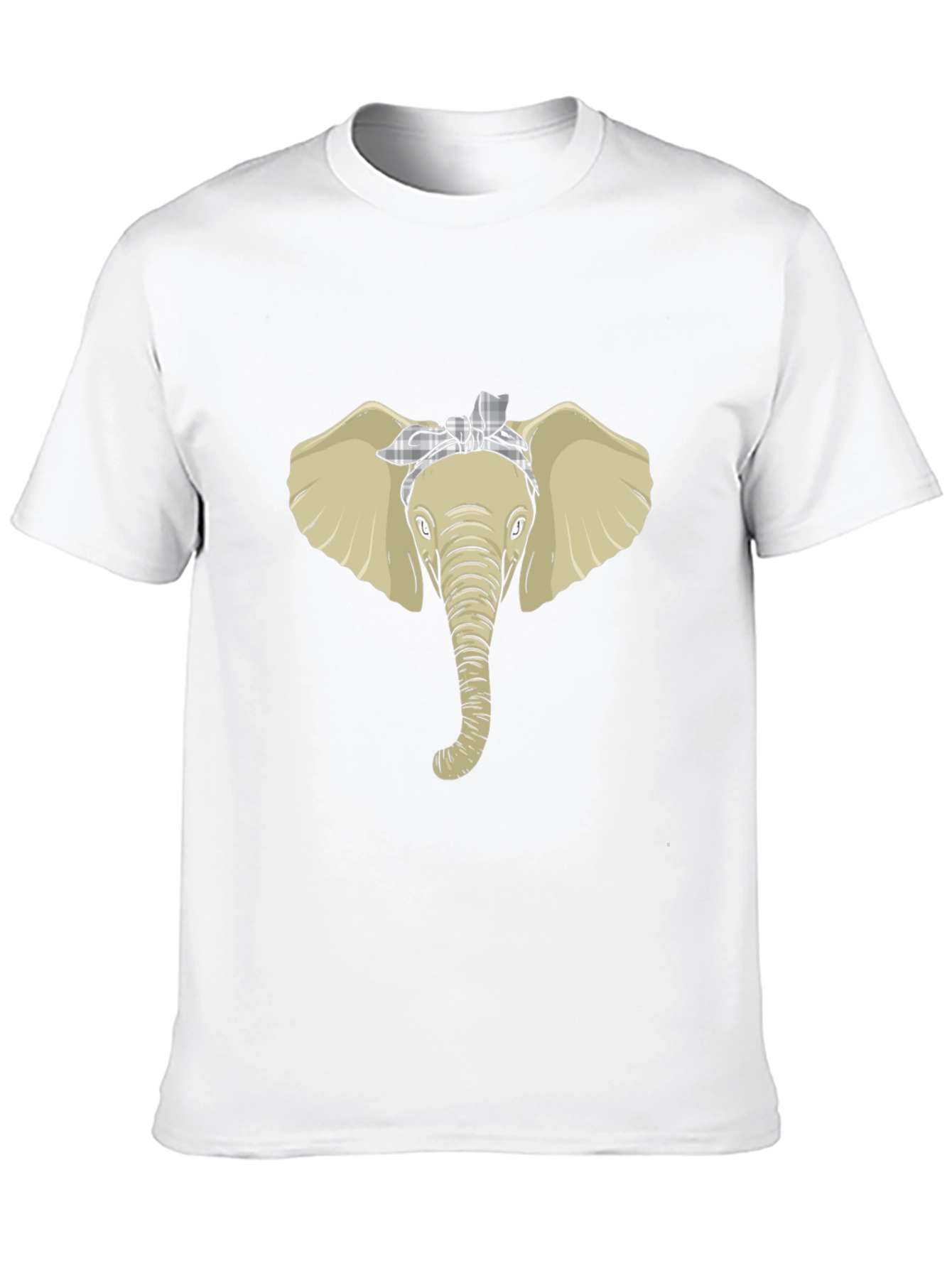 Elephant Head Bandana Graphic Tee - Black