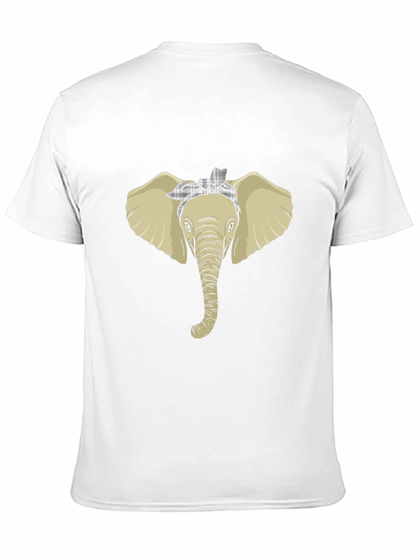 Elephant Head Bandana Graphic Tee - Black