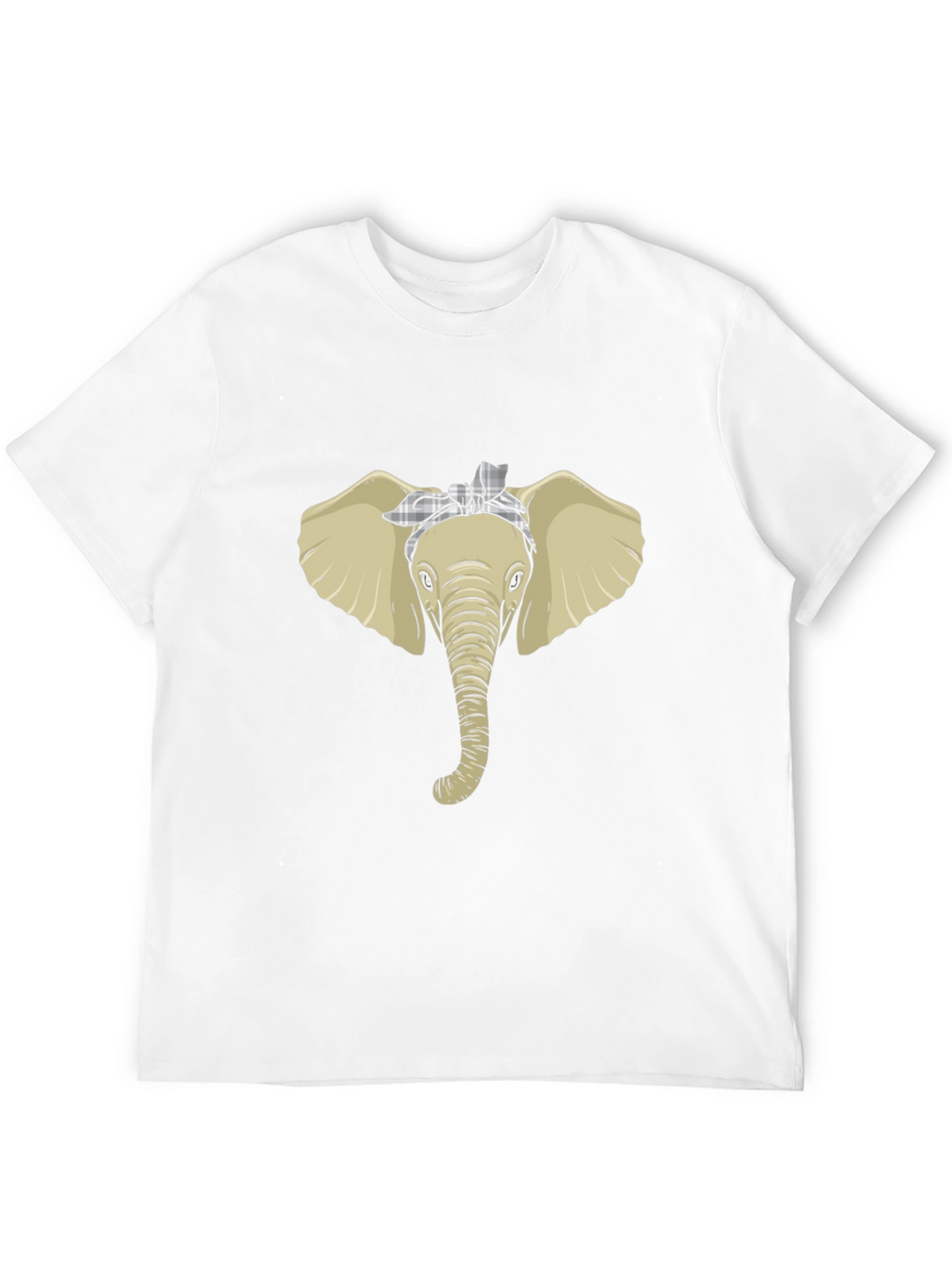 Elephant Head Bandana Graphic Tee - Black