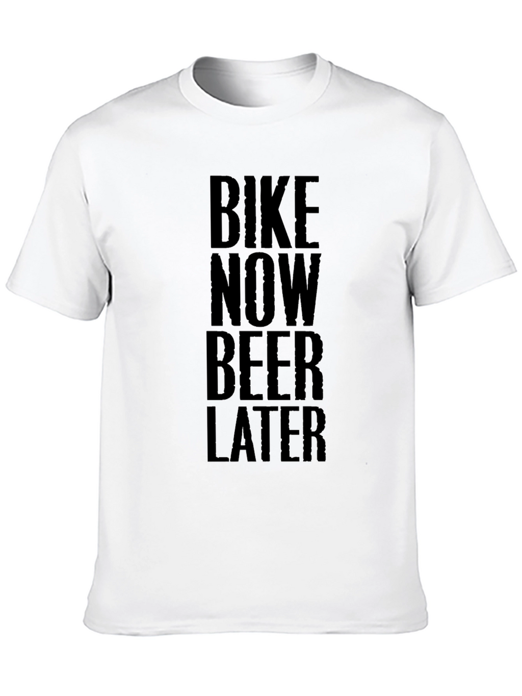 Bike Now Beer Later Black Graphic Tee