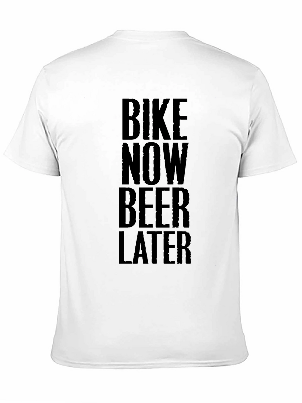 Bike Now Beer Later Black Graphic Tee