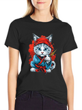 Ninja Cat Graphic Tee