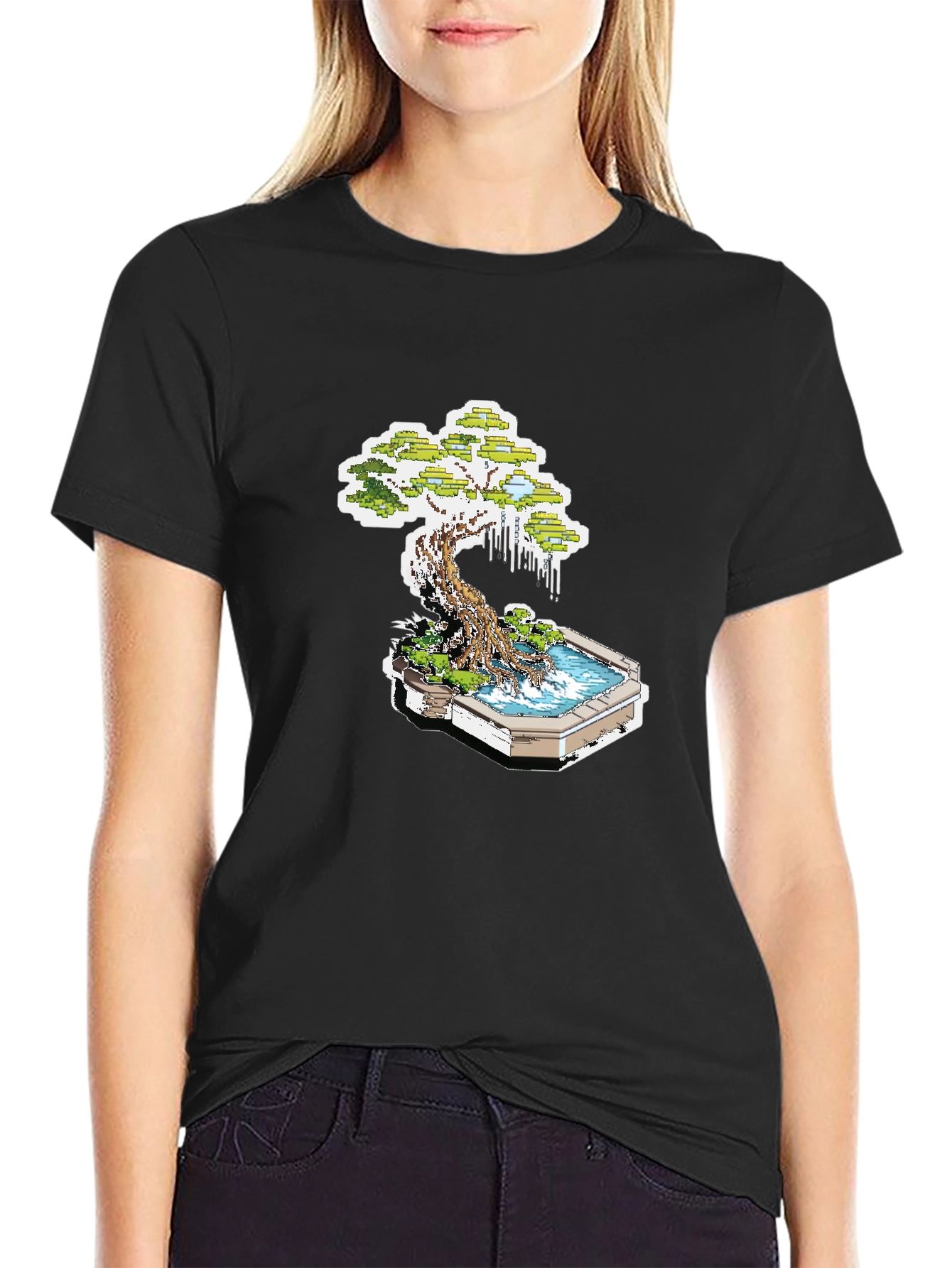 Bonsai Tree Graphic T-Shirt