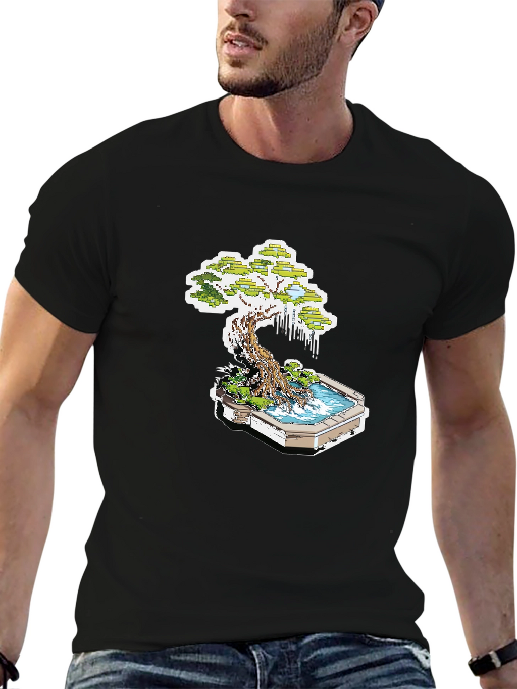 Bonsai Tree Graphic T-Shirt