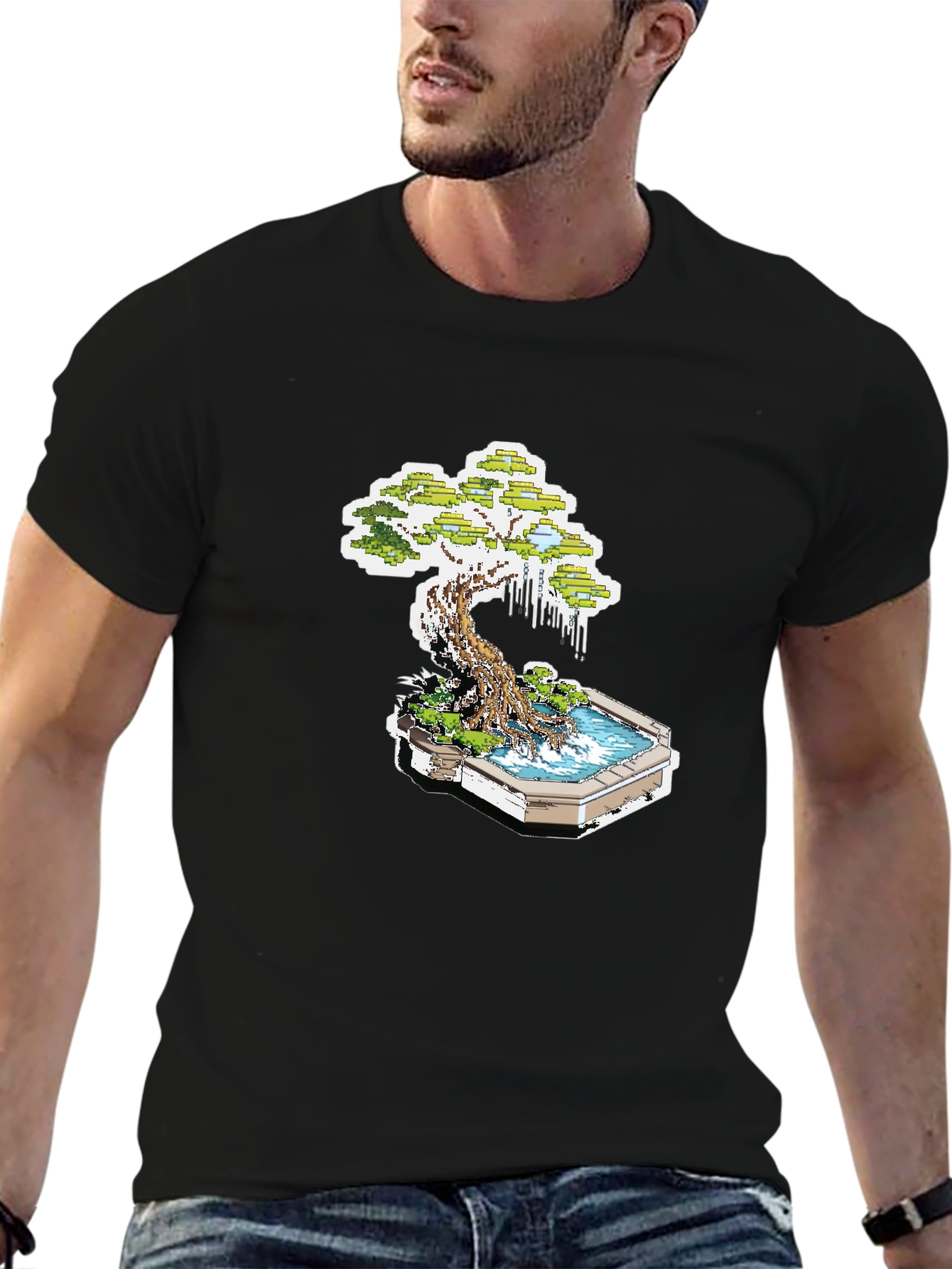 Bonsai Tree Graphic T-Shirt