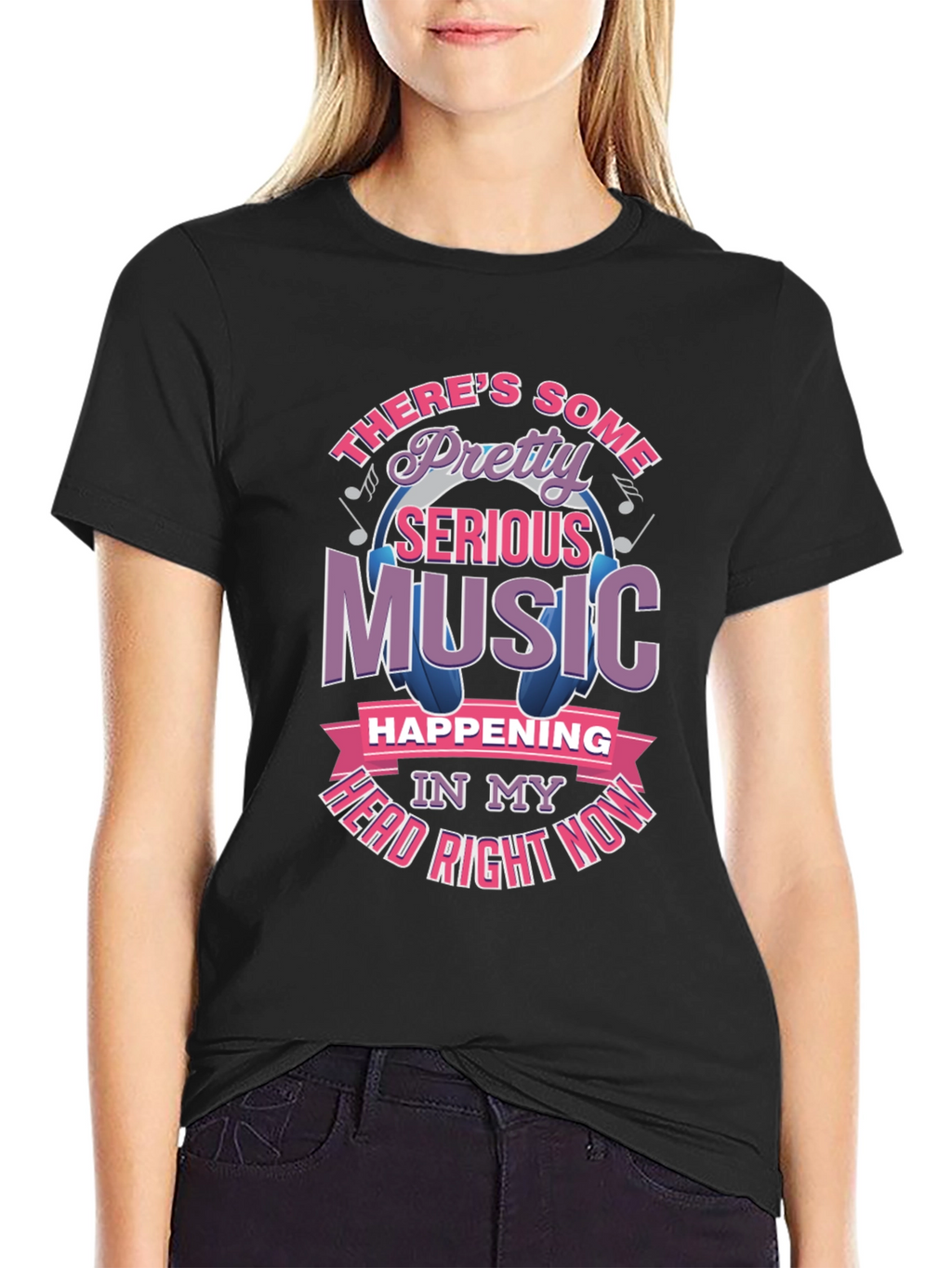Music Head T-Shirt - Pretty Serious Sounds Tee