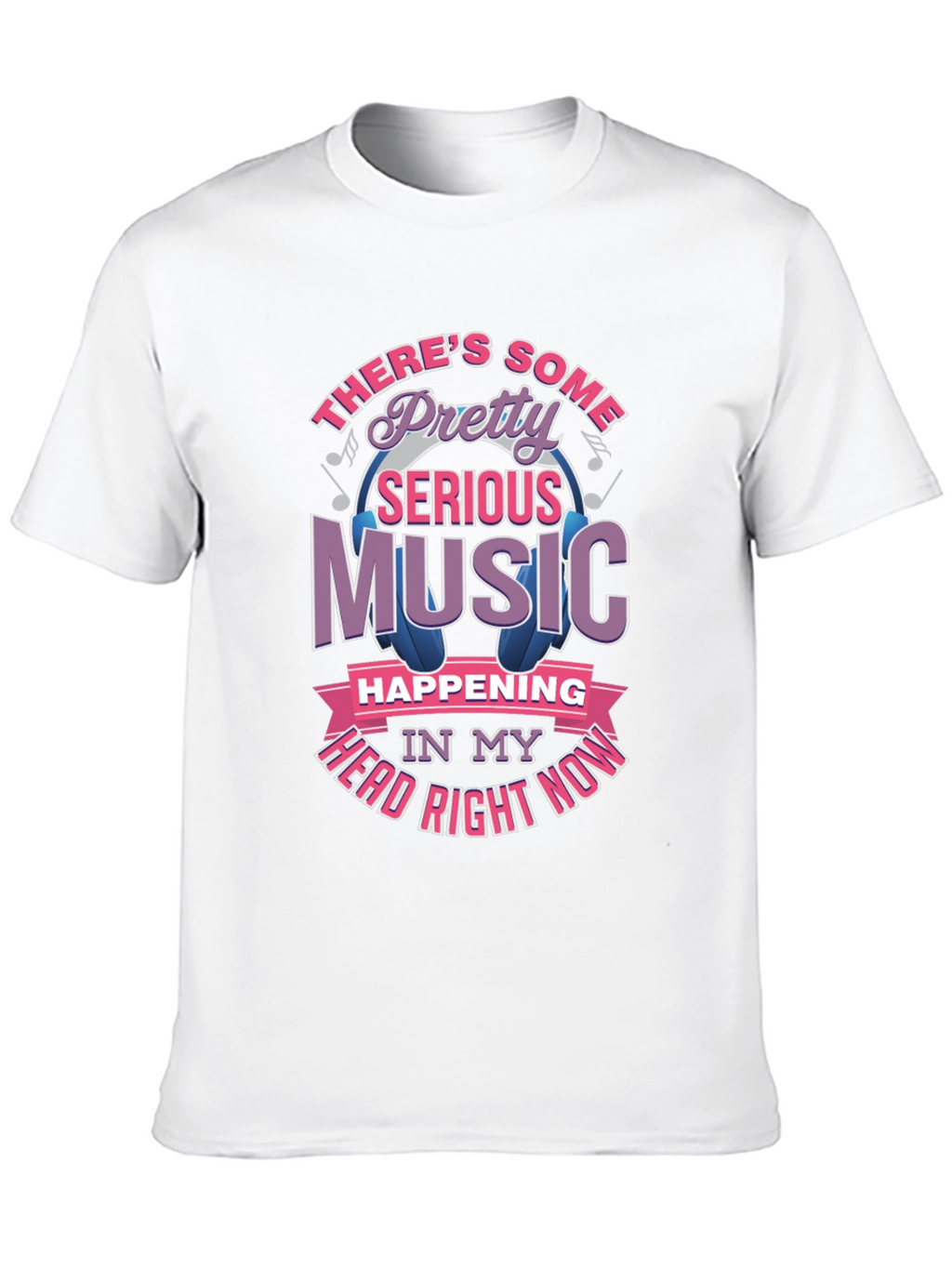 Music Head T-Shirt - Pretty Serious Sounds Tee
