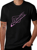 Artists Touch Tee - Black Cotton Graphic T-Shirt