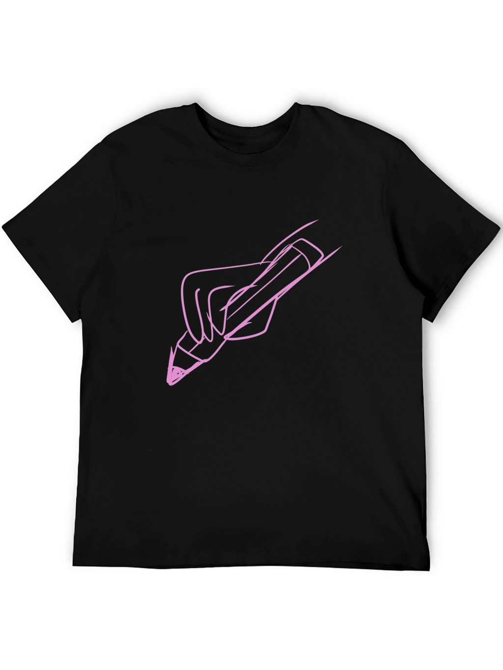 Artists Touch Tee - Black Cotton Graphic T-Shirt