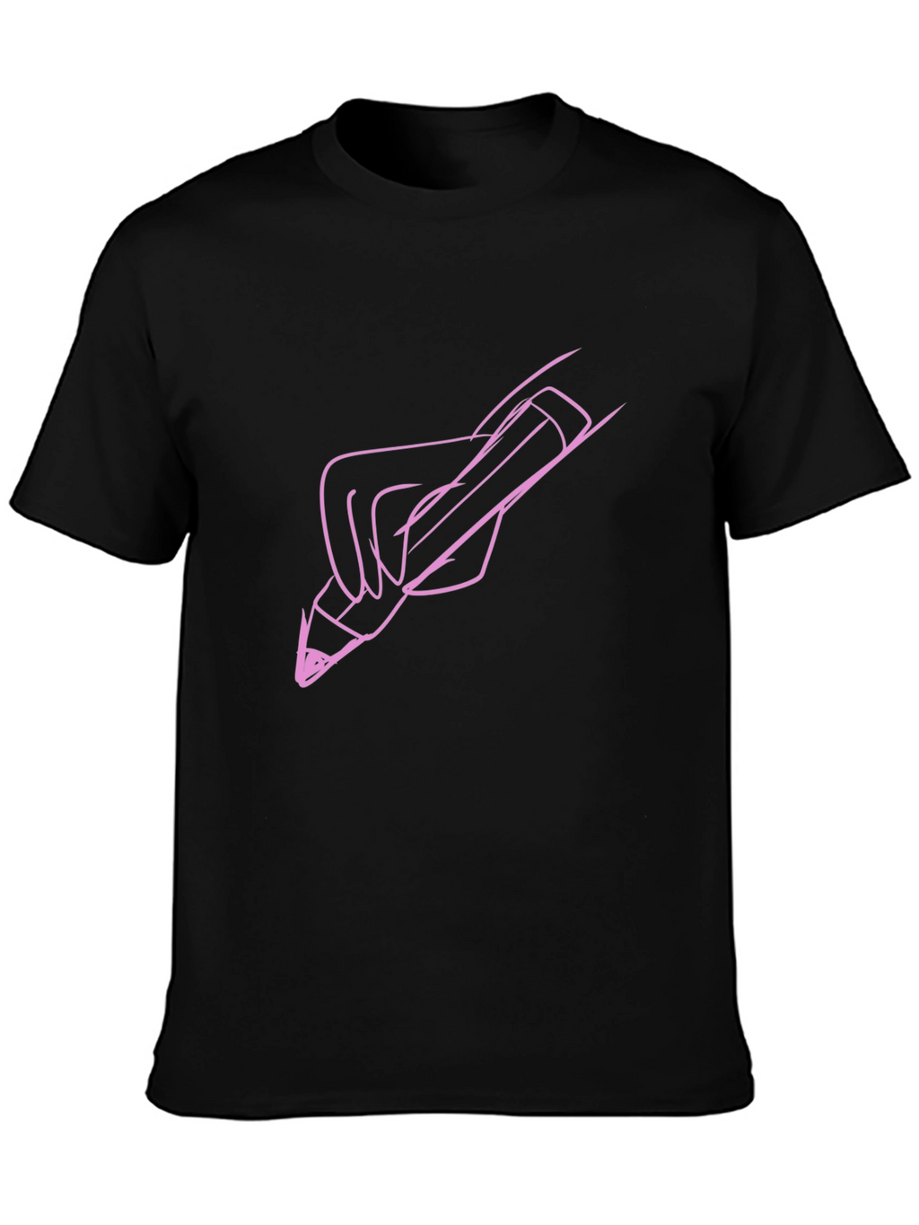 Artists Touch Tee - Black Cotton Graphic T-Shirt
