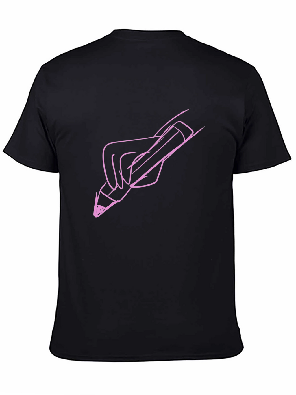 Artists Touch Tee - Black Cotton Graphic T-Shirt