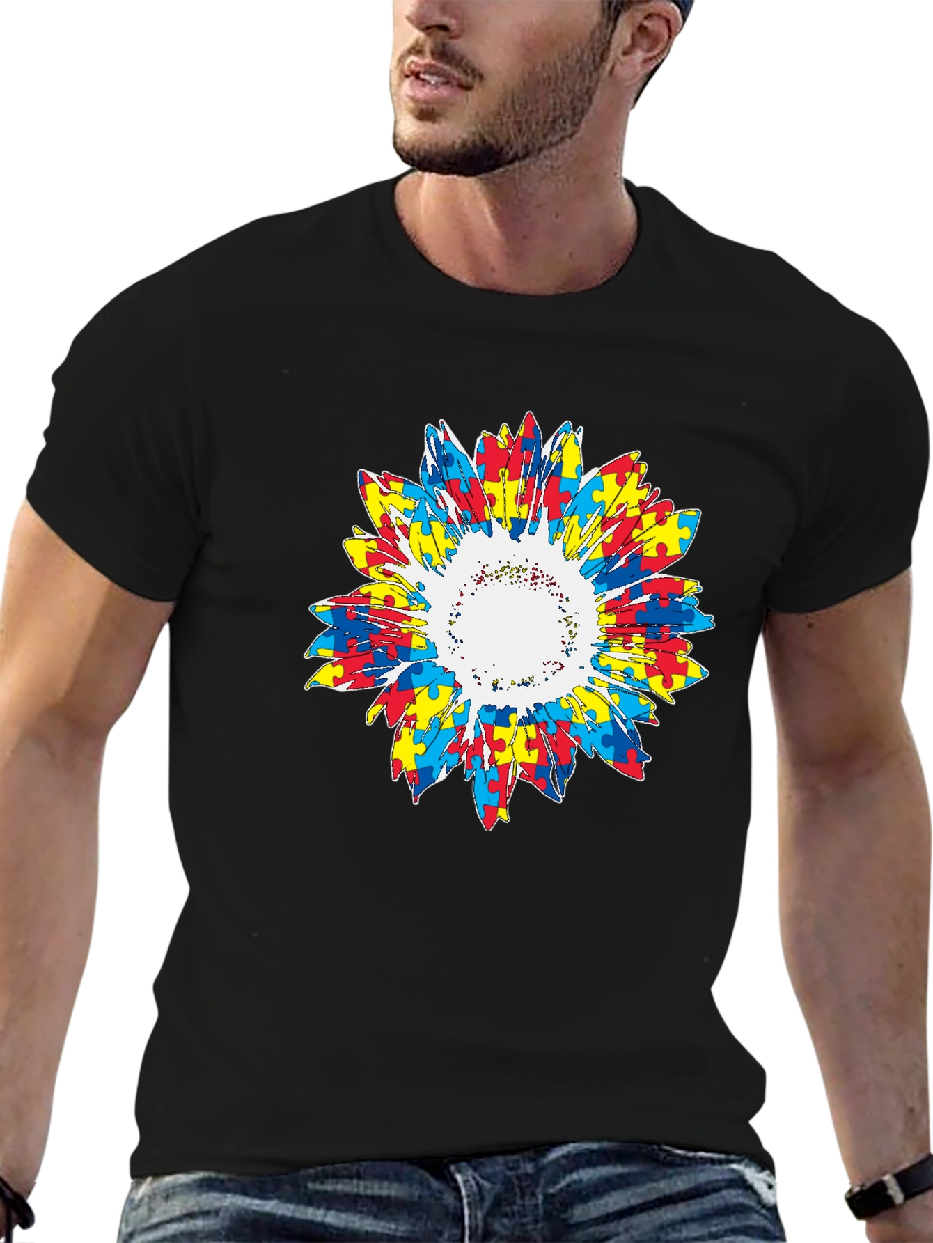 Autism Awareness Sunflower T-Shirt