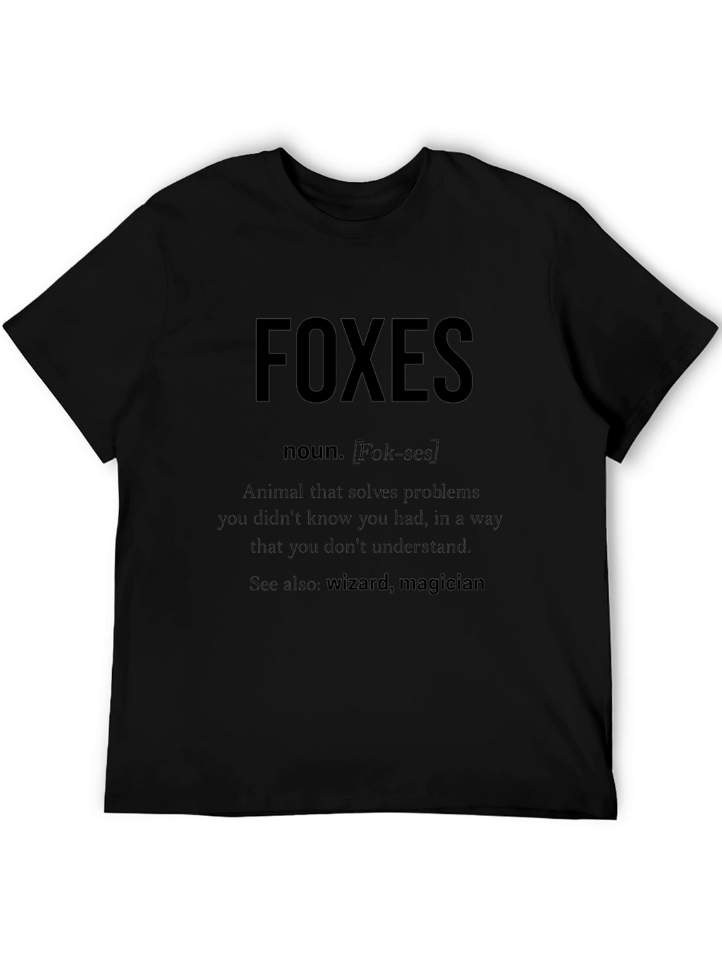 Funny Foxes Definition T-Shirt