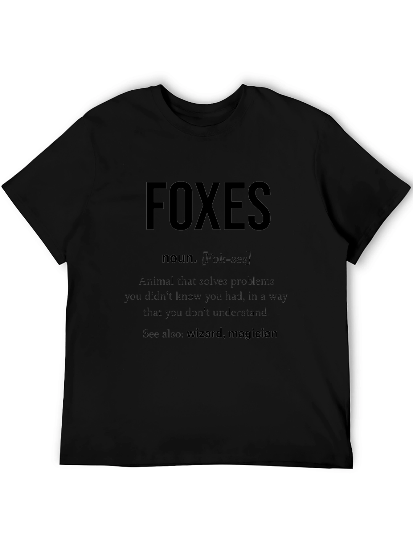 Funny Foxes Definition T-Shirt