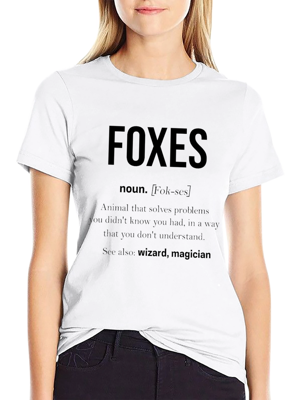 Funny Foxes Definition T-Shirt