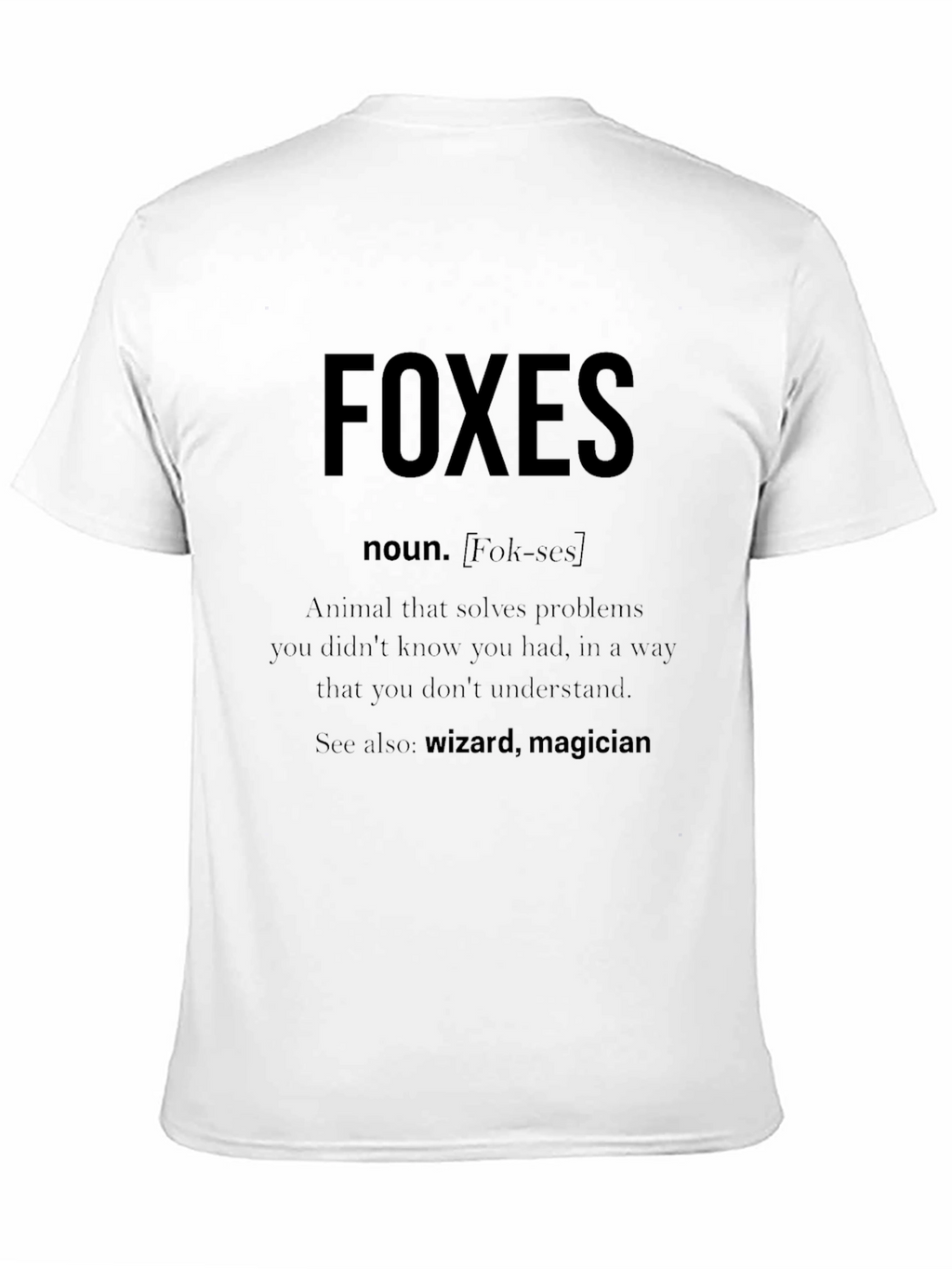 Funny Foxes Definition T-Shirt