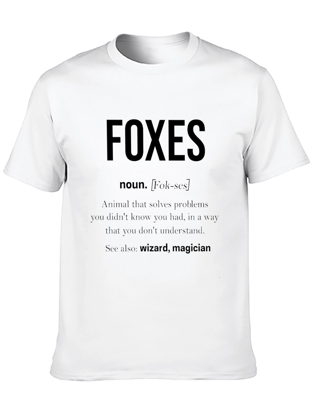 Funny Foxes Definition T-Shirt